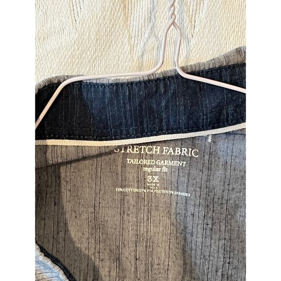 Stretch Fabric Button Down Short Sleeve Shirt Mens 3XL - Picture 3 of 3